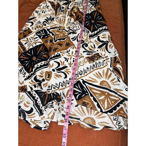 Anthropologie  Print Twofer Boho Sleveless  Women's Midi Dress Size XS - Picture 7 of 8